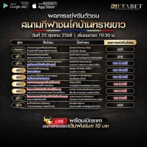สรุปผลวัวชน วันที่ 25-10-68